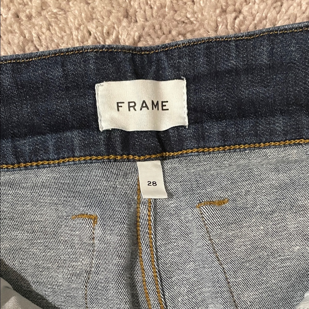 Frame Denim Dark Blue Flare Jeans - Picture 3 of 5